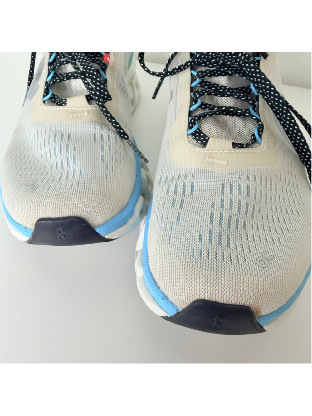 On Running Cloudmonster Sneakers Women's Size 8 Cream Horizon Blue Running Shoe - Picture 11 of 14